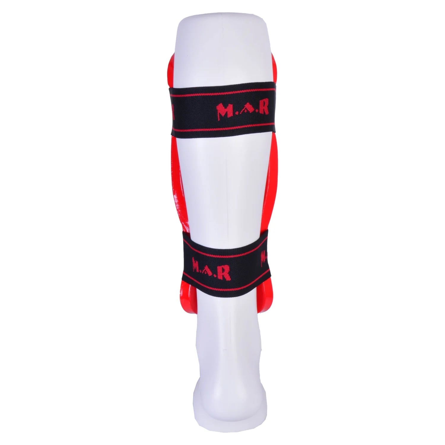 MAR-162A | Red Dipped Foam Martial Arts Shin Guard - Pads