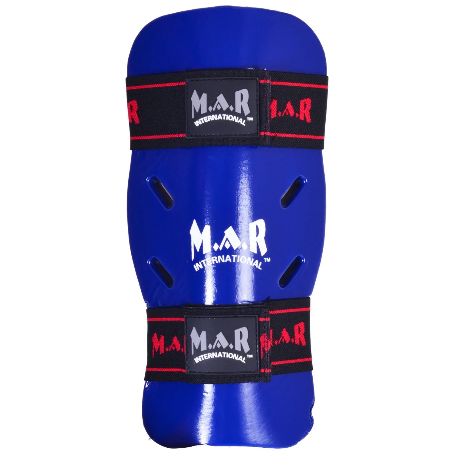 MAR-162C | Blue Dipped Foam Martial Arts Shin Guard - Pads