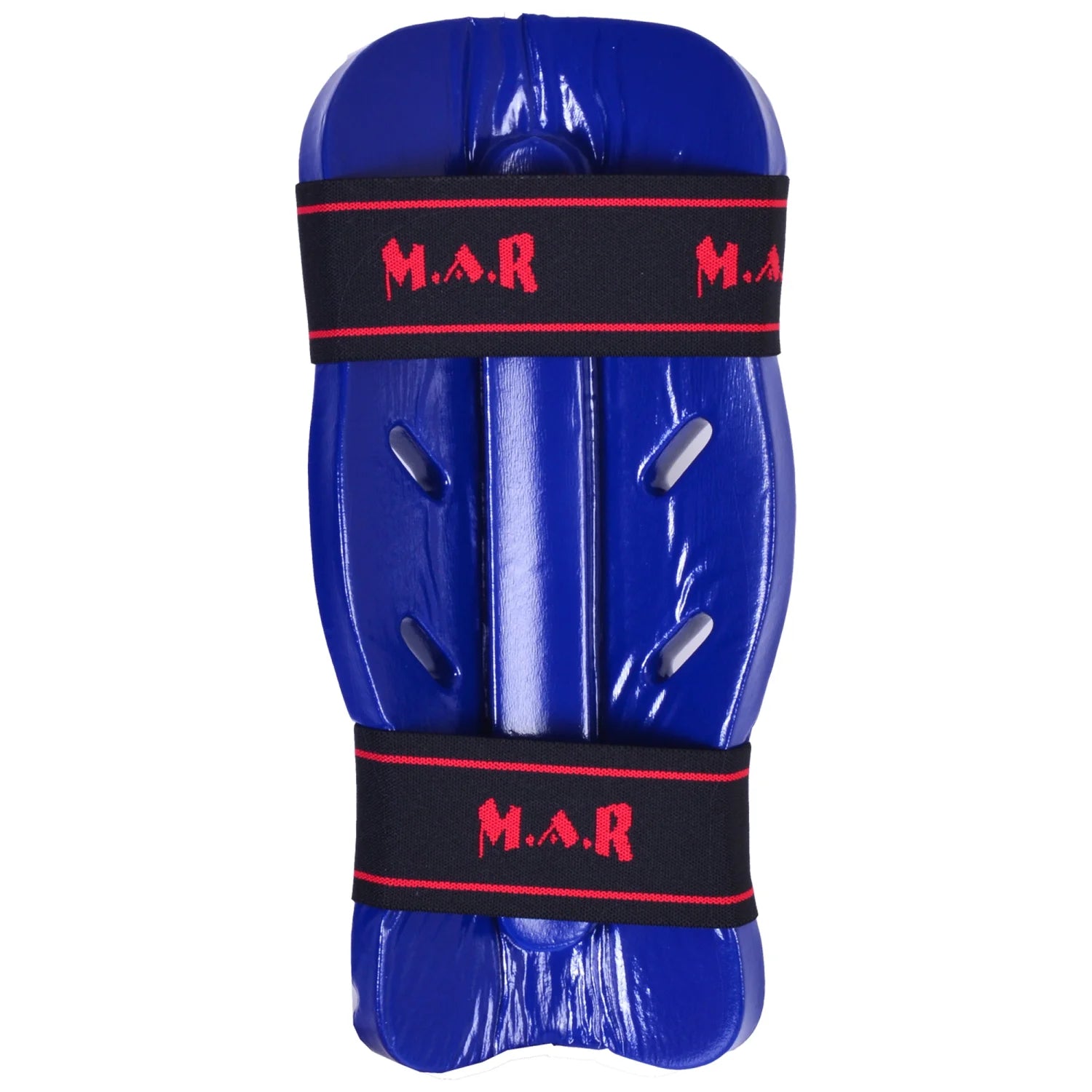 MAR-162C | Blue Dipped Foam Martial Arts Shin Guard - Pads
