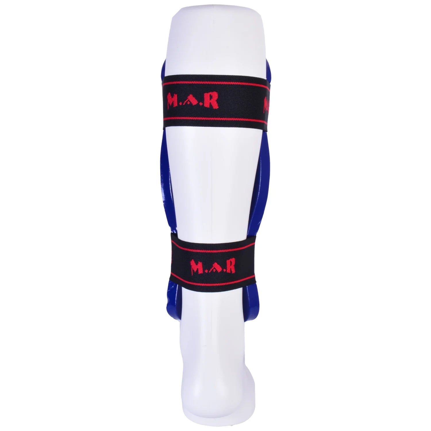 MAR-162C | Blue Dipped Foam Martial Arts Shin Guard - Pads