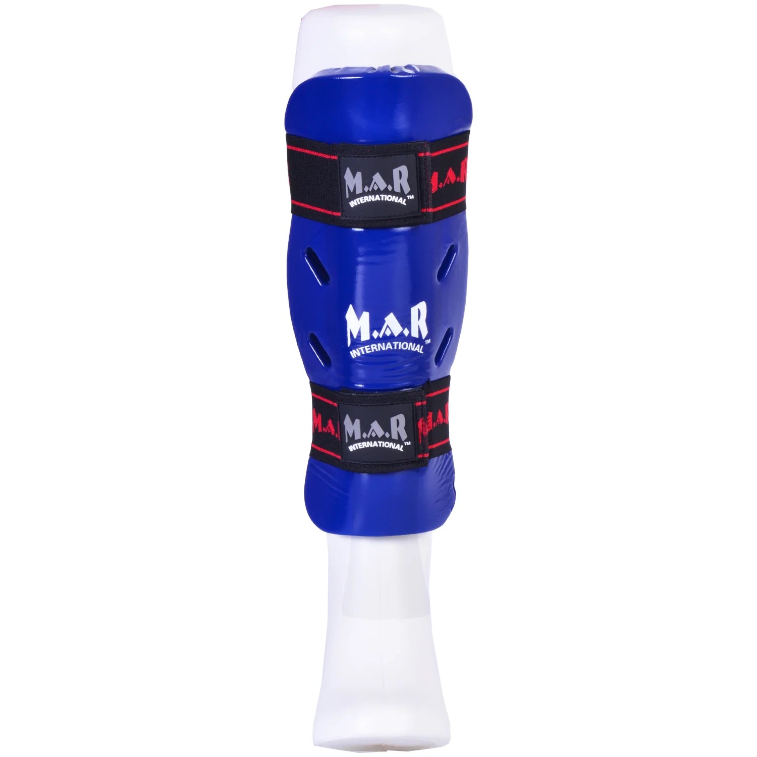 MAR-162C | Blue Dipped Foam Martial Arts Shin Guard - Pads