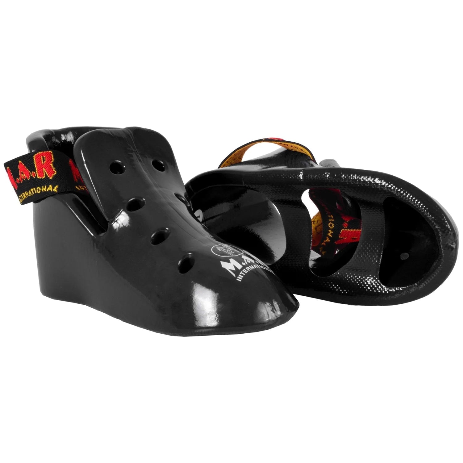 MAR-163B | Black Dipped Foam Kick Boots - Shoes