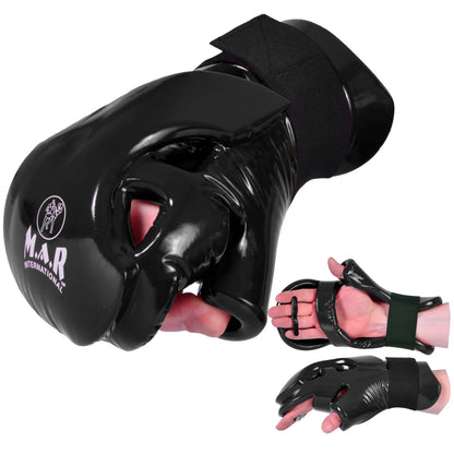 MAR-165B | Black Dipped Foam - Double Layer Punching Gloves - Gloves