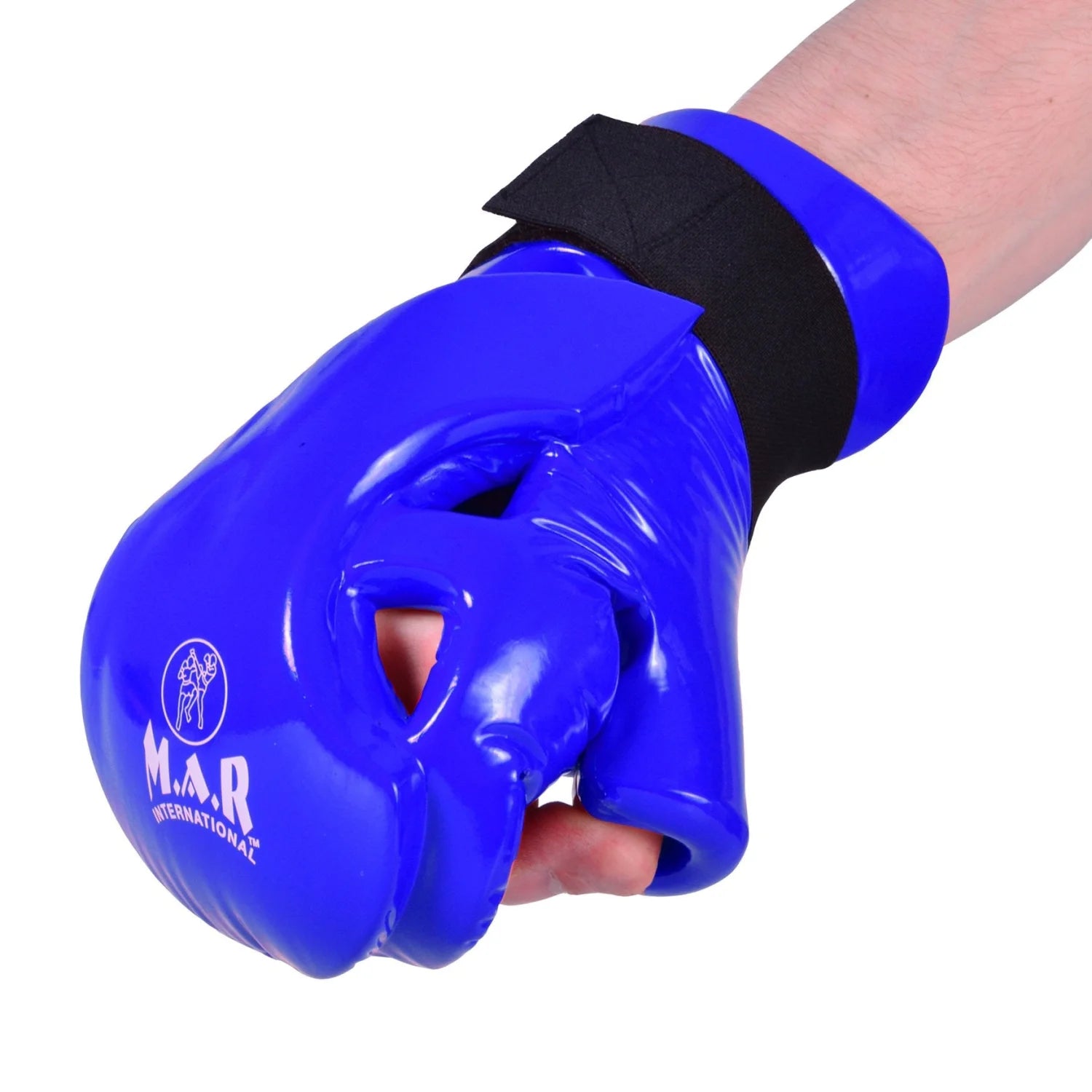 MAR-165C | Blue Dipped Foam - Double Layer Punching Gloves - Gloves