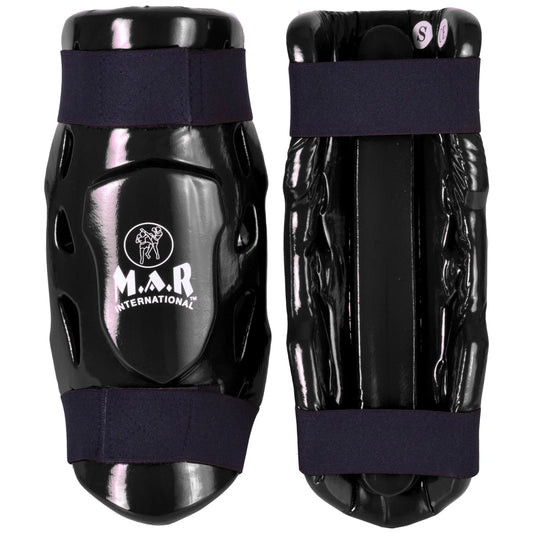 MAR-166B | Black Dipped Foam Double Layer Shin Guard - Pads