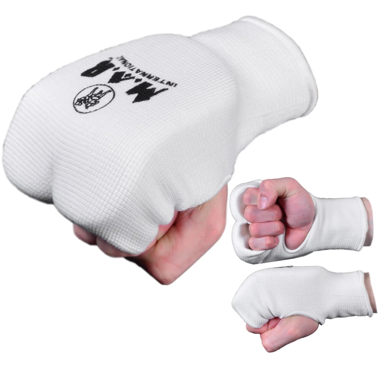 MAR-168A | White Elasticated Fabric Mitts For Hand Protection - Small Accessories