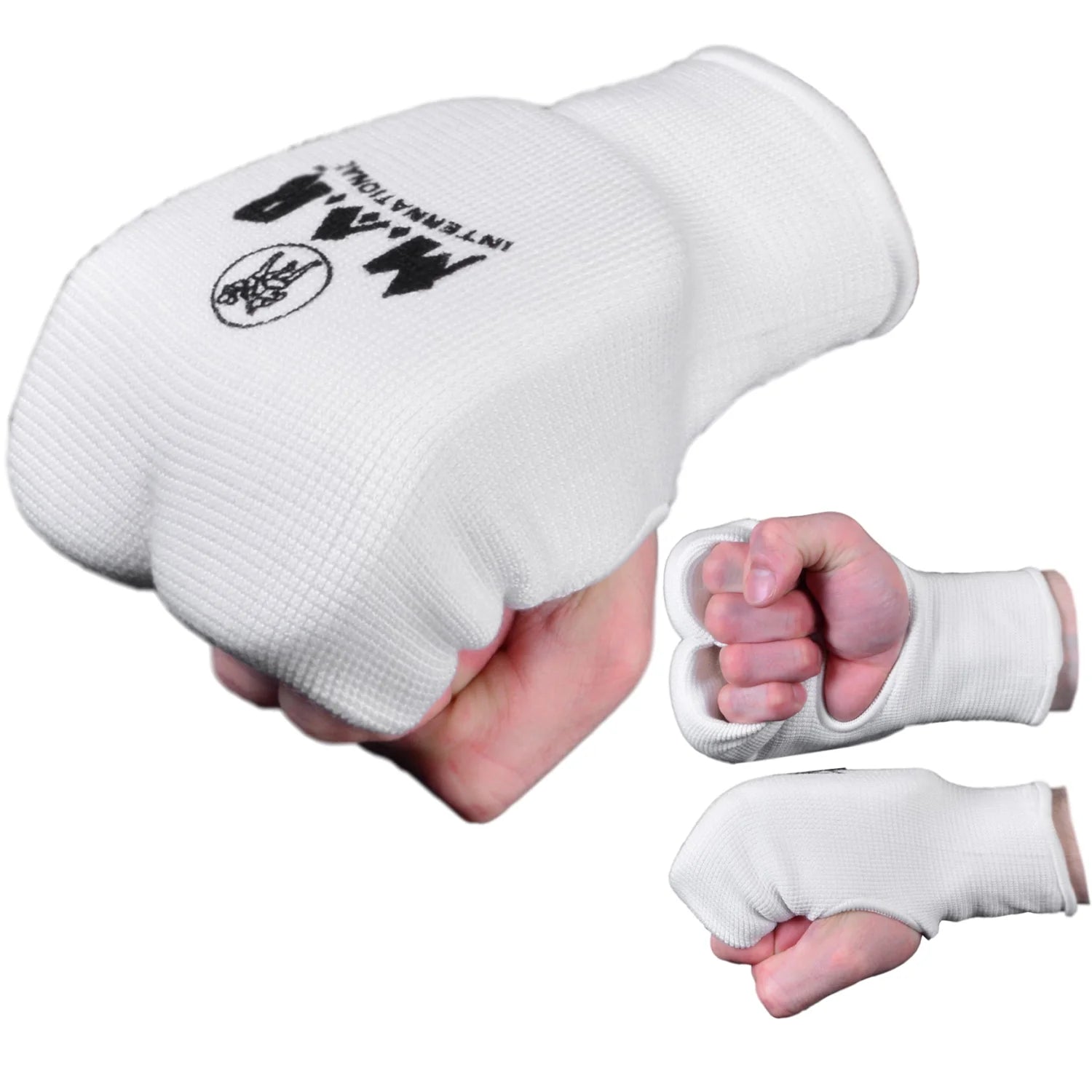 MAR-168A | White Elasticated Fabric Mitts For Hand Protection - Small Accessories
