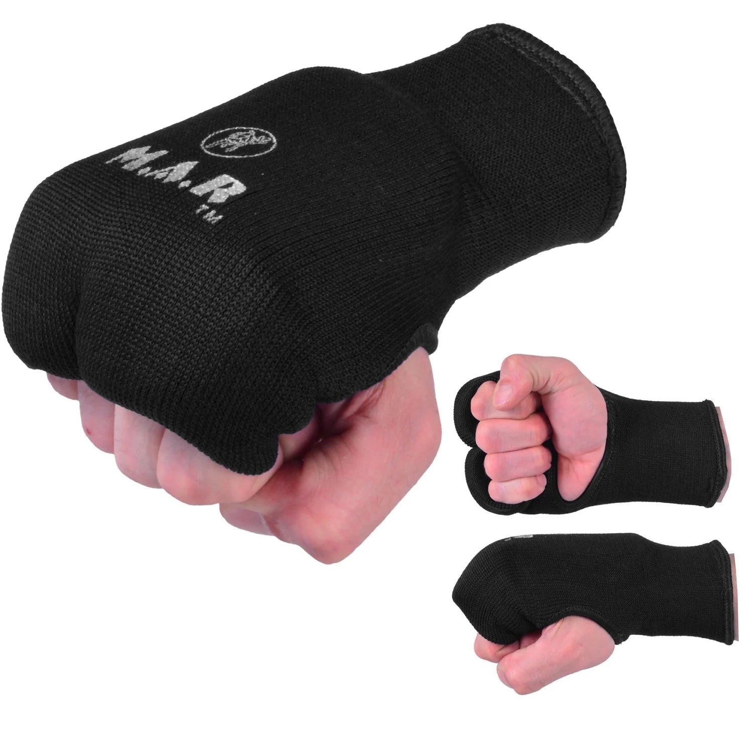 MAR-168B | Black Elasticated Fabric Mitts For Hand Protection - Small Accessories