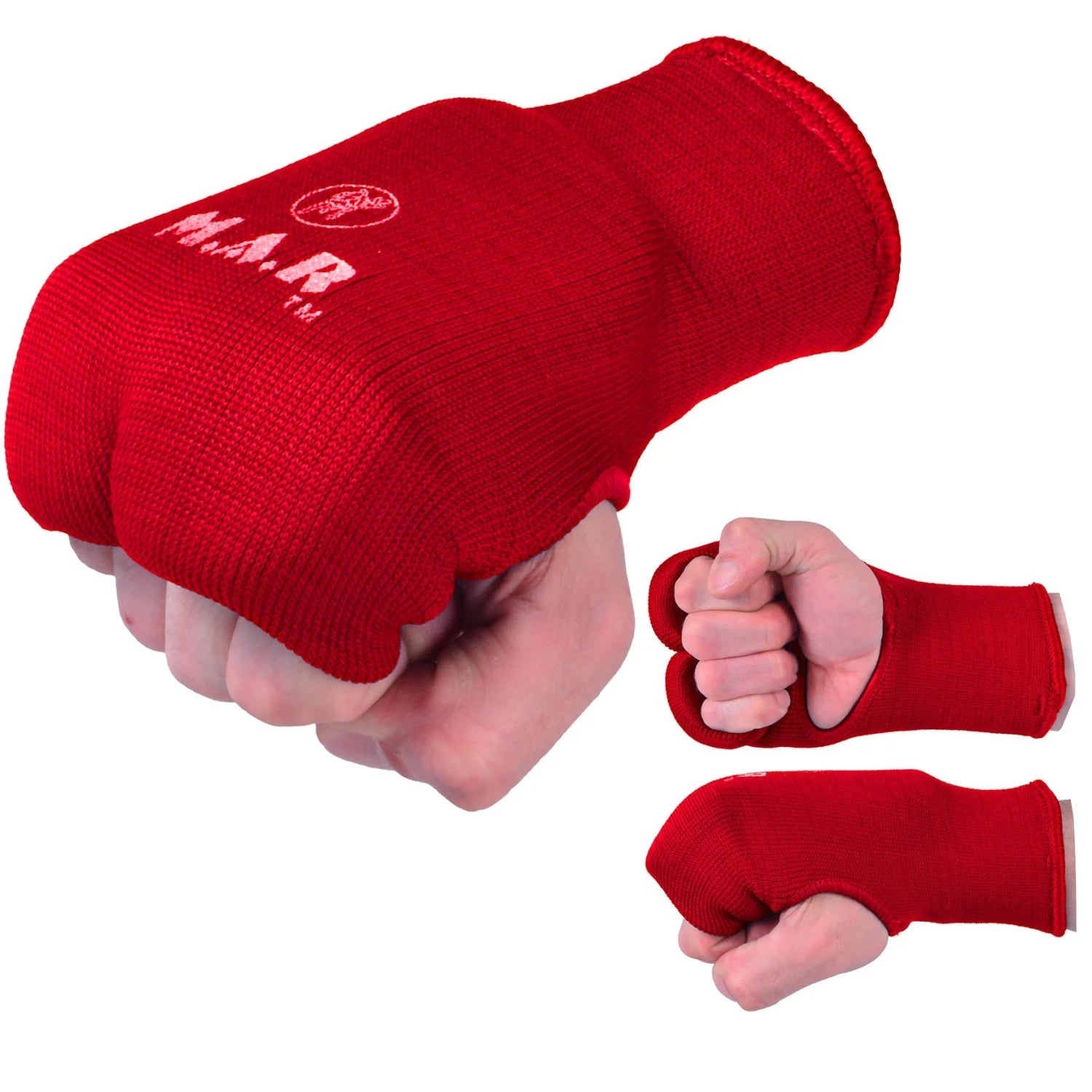 MAR-168C | Red Elasticated Fabric Mitts For Hand Protection - Small Accessories