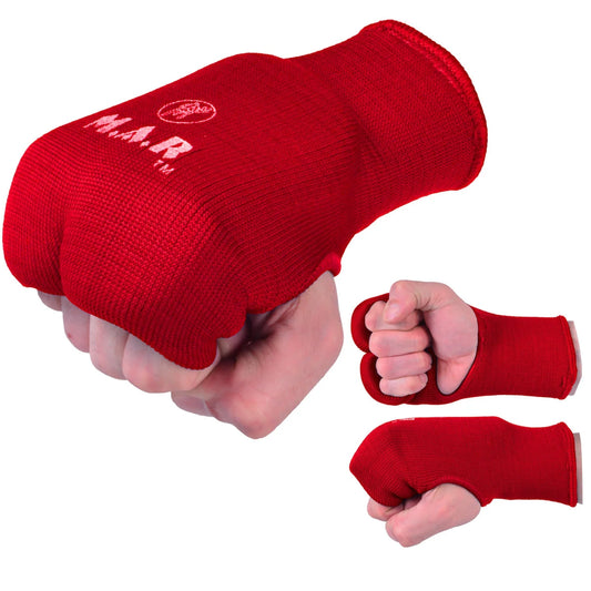 MAR-168C | Red Elasticated Fabric Mitts For Hand Protection - Small Accessories