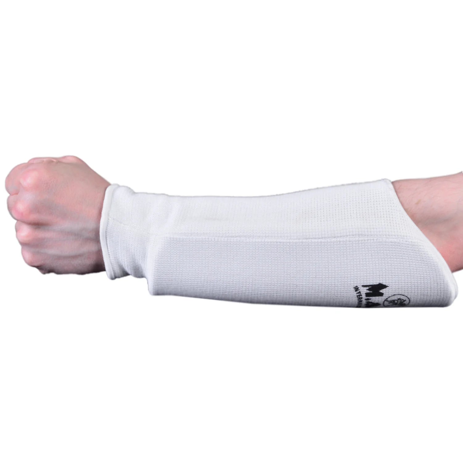 MAR-169A | White Elasticated Fabric Arm Guard For Arm Protection - Small Accessories