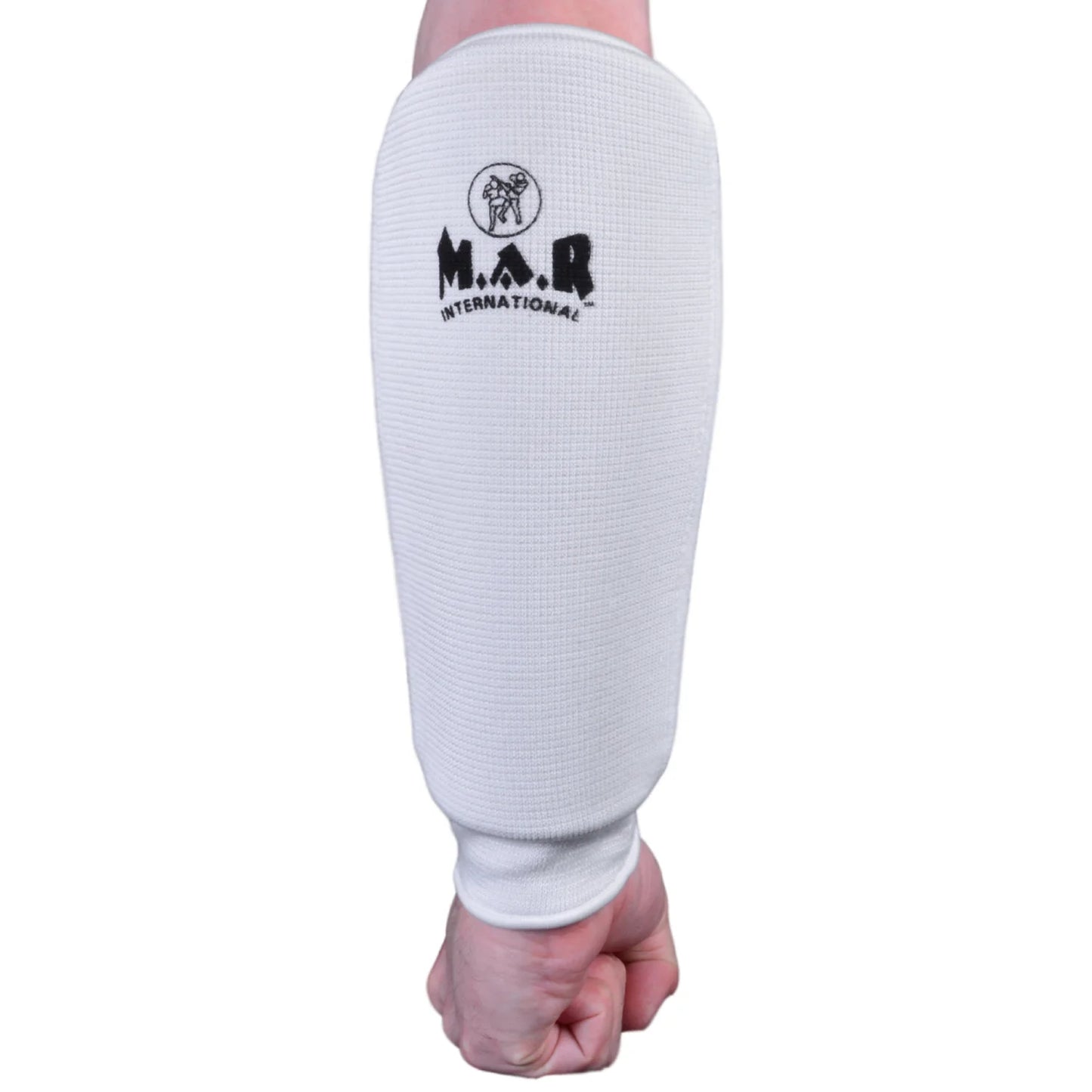 MAR-169A | White Elasticated Fabric Arm Guard For Arm Protection - Small Accessories