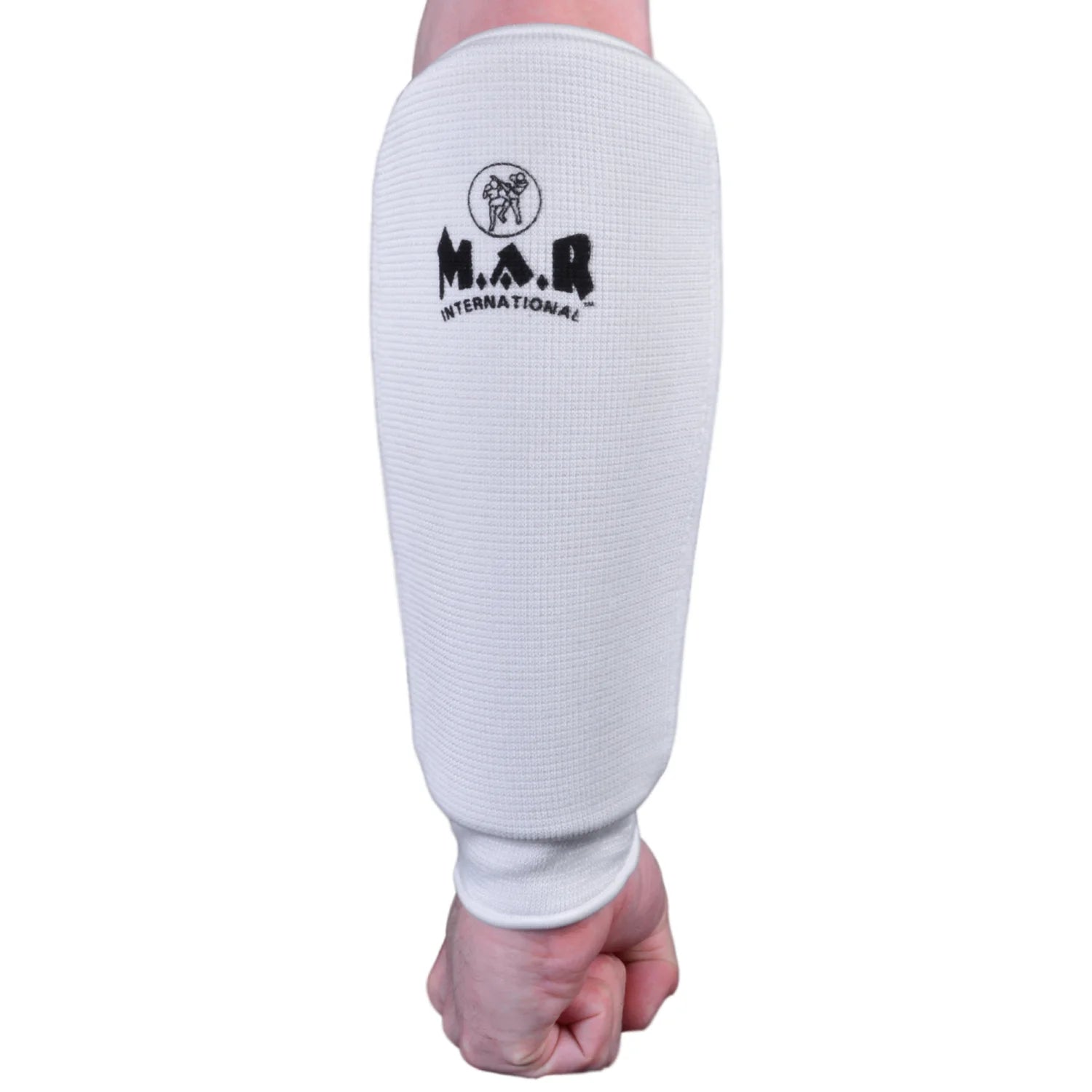MAR-169A | White Elasticated Fabric Arm Guard For Arm Protection - Small Accessories