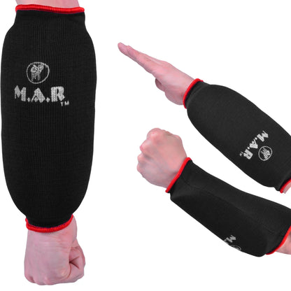 MAR-169B | Black Elasticated Fabric Arm Guard For Arm Protection - Small Accessories