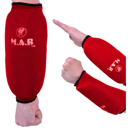 MAR-169C | Red Elasticated Fabric Arm Guard For Arm Protection - Small Accessories