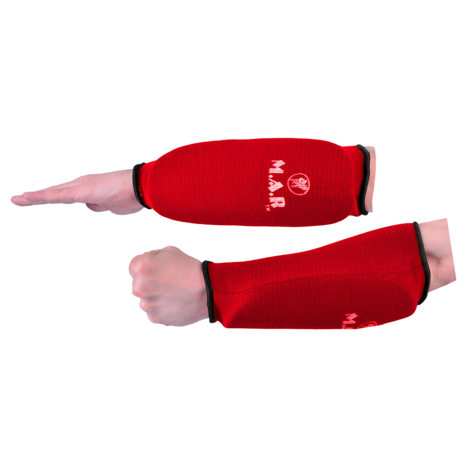 MAR-169C | Red Elasticated Fabric Arm Guard For Arm Protection - Small Accessories