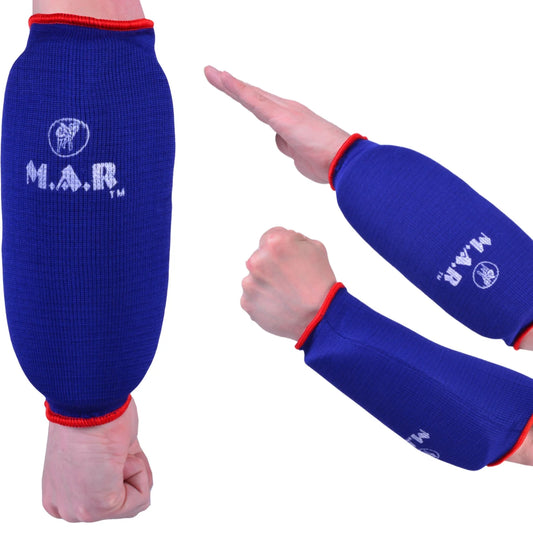 MAR-169D | Blue Elasticated Fabric Arm Guard For Arm Protection - Small Accessories