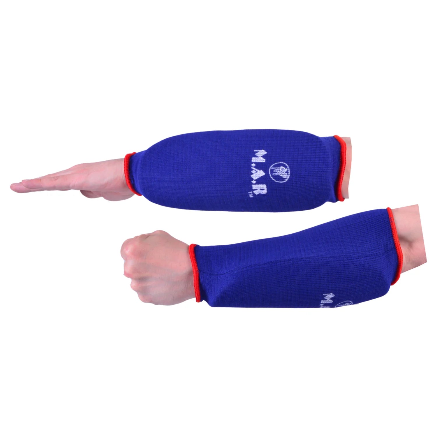 MAR-169D | Blue Elasticated Fabric Arm Guard For Arm Protection - Small Accessories