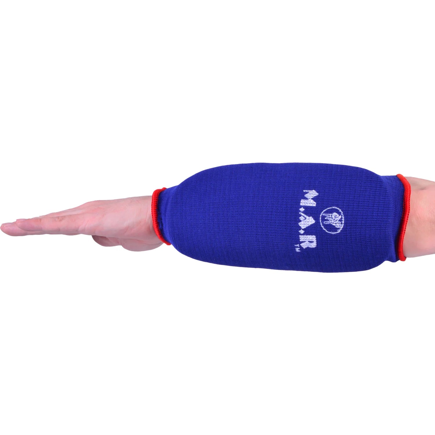 MAR-169D | Blue Elasticated Fabric Arm Guard For Arm Protection - Small Accessories