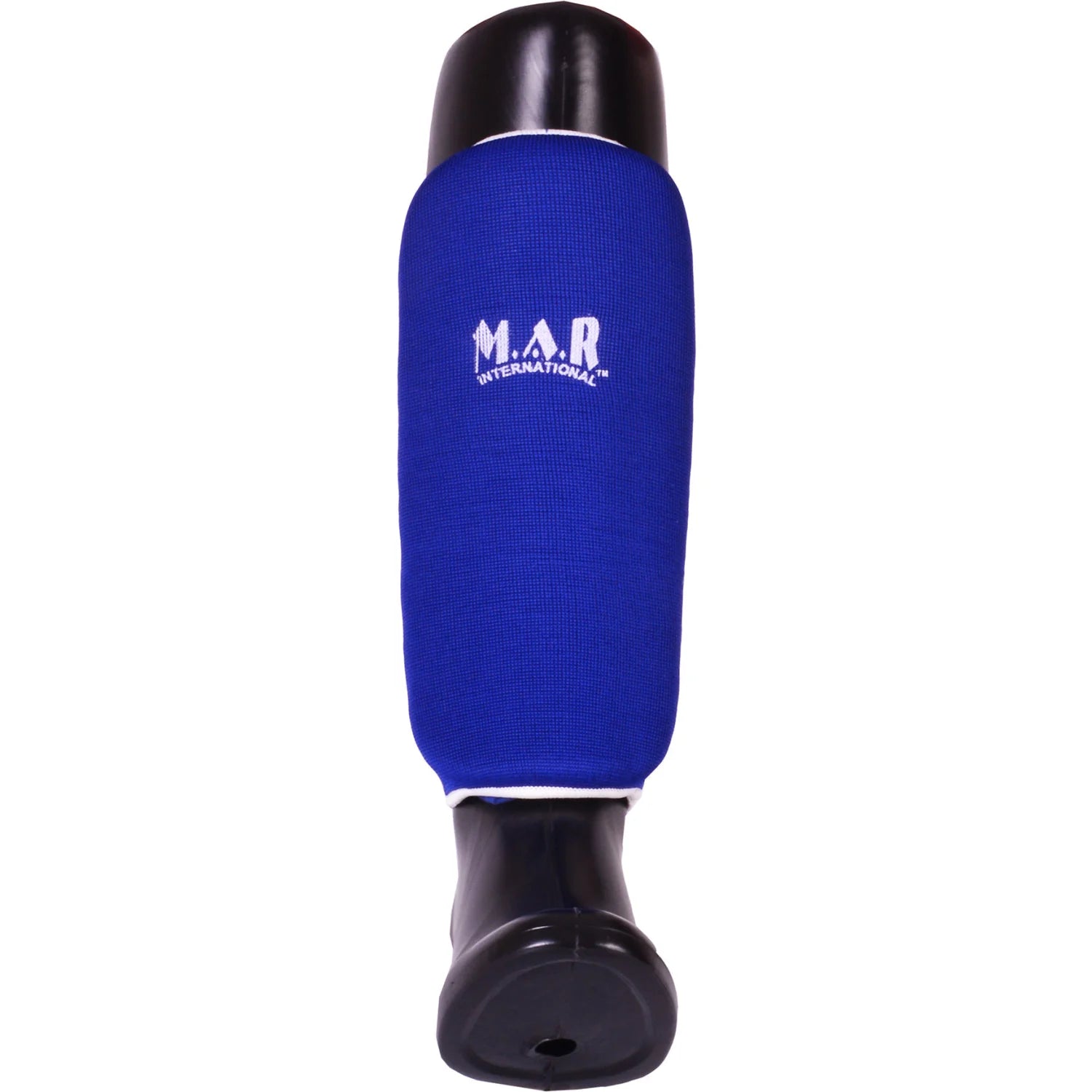 MAR-170D | Blue Elasticated Fabric Shin Guard For Shin Protection - Small Accessories