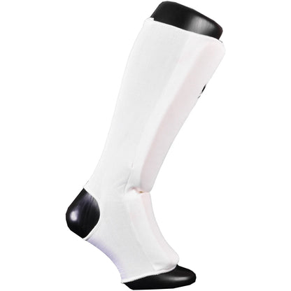 MAR-171A | White Elasticated Fabric Shin & Instep Guard - Small Accessories