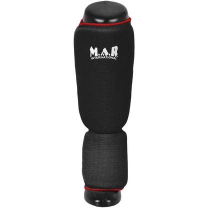 MAR-171B | Black Elasticated Fabric Shin & Instep Guard - Small Accessories