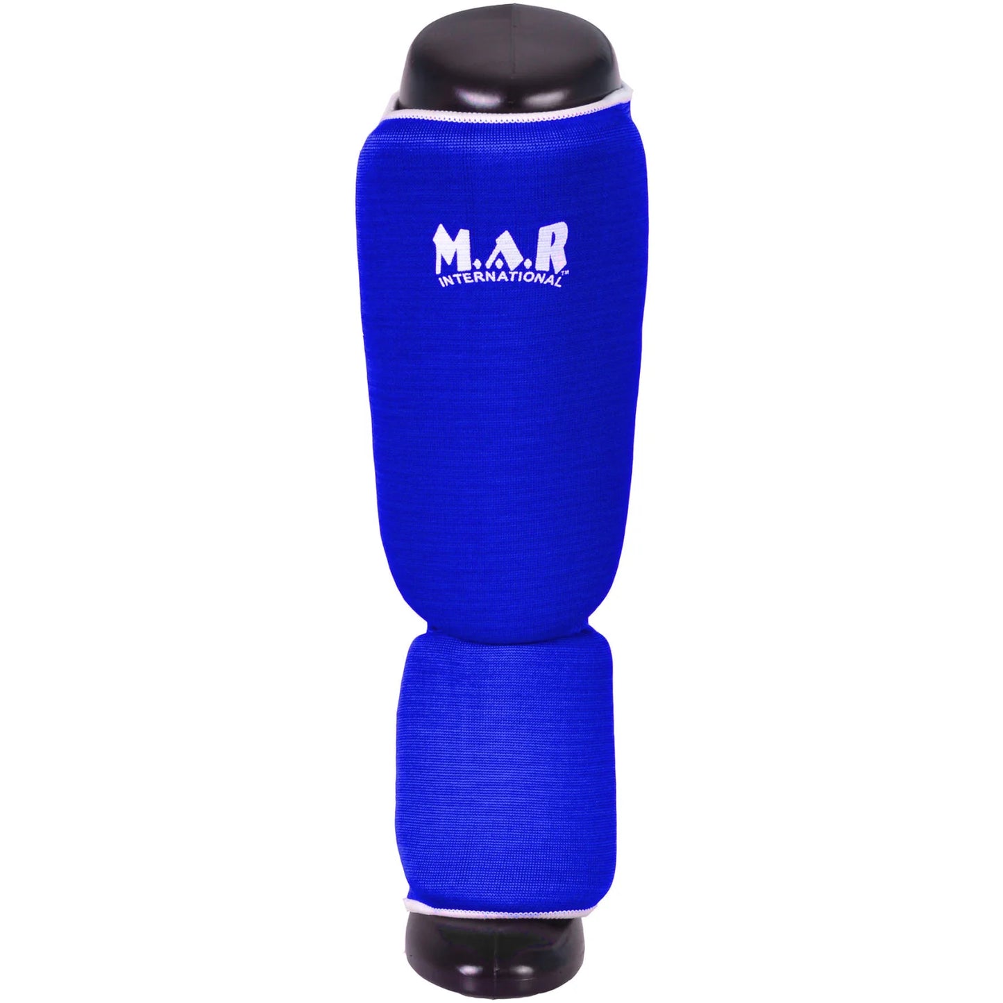 MAR-171D | Blue Elasticated Fabric Shin & Instep Guard - Small Accessories