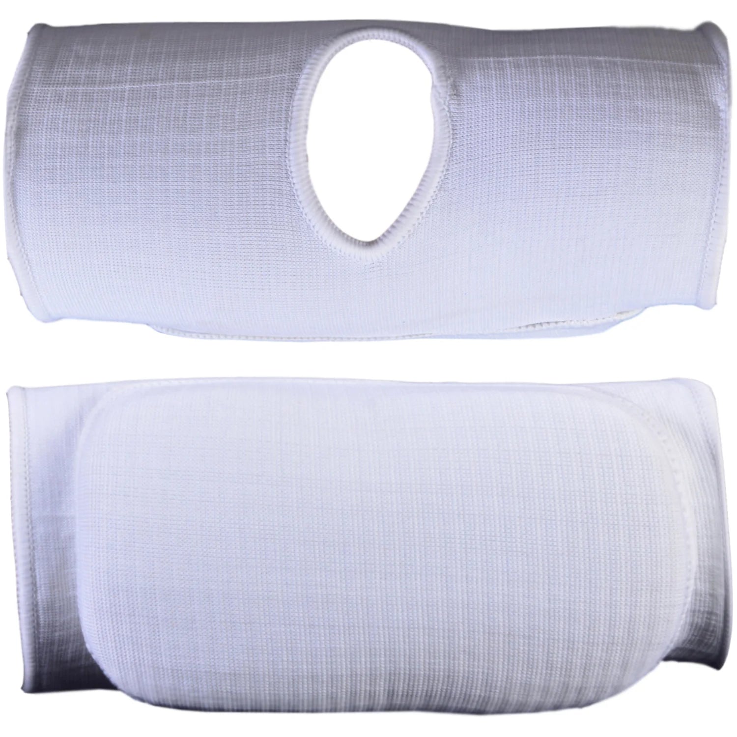 MAR-173A | White Elasticated Fabric Elbow Pads - Small Accessories