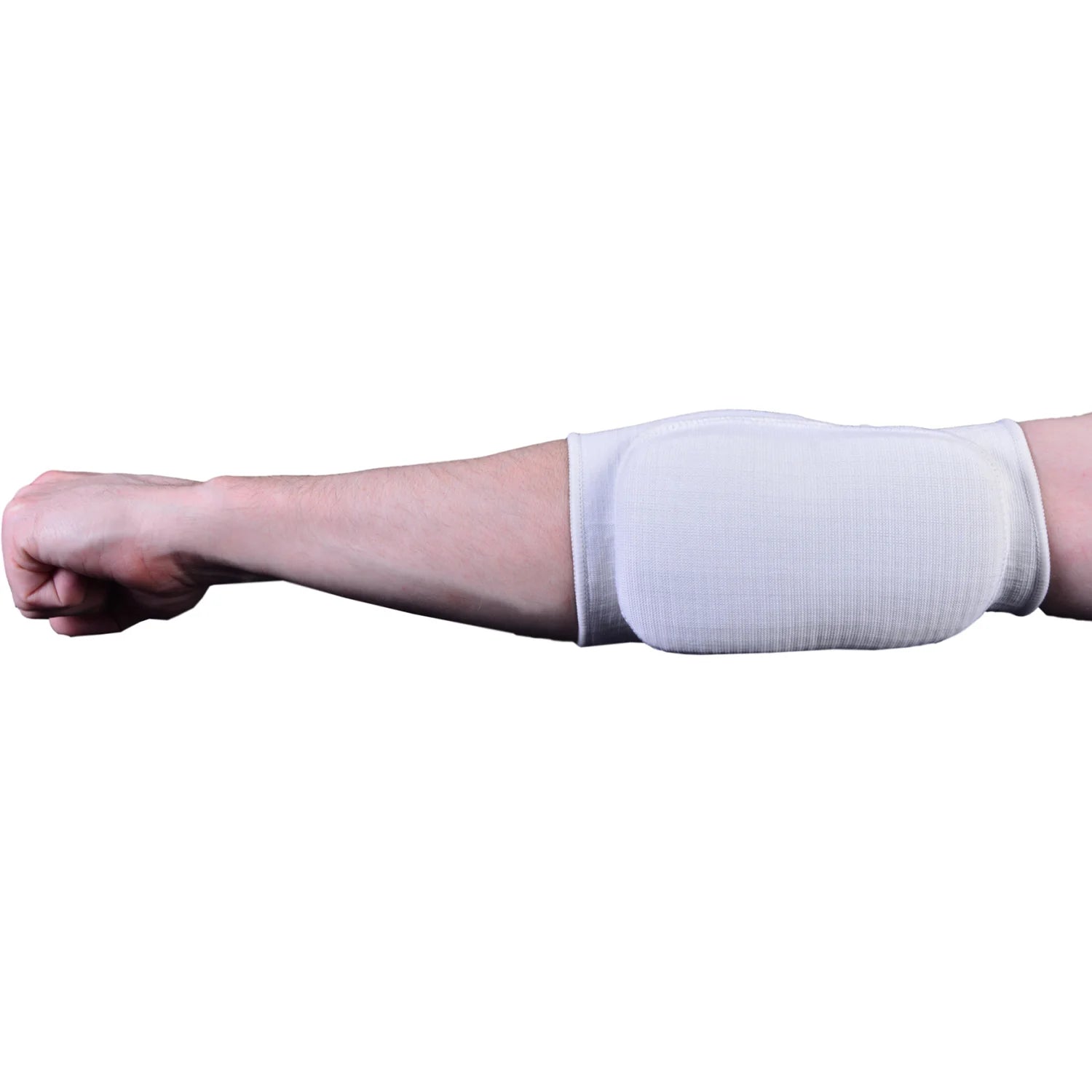 MAR-173A | White Elasticated Fabric Elbow Pads - Small Accessories