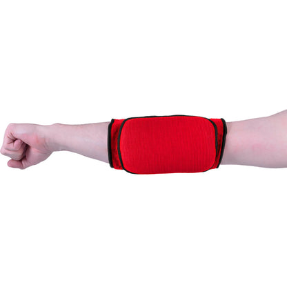 MAR-173C | Red Elasticated Fabric Elbow Pads - Small Accessories
