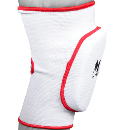 MAR-174A | White Elasticated Fabric Knee Pads - Small Accessories