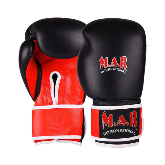 MAR-177 | Red & Black Kids Kickboxing & Boxing Gloves - Gloves