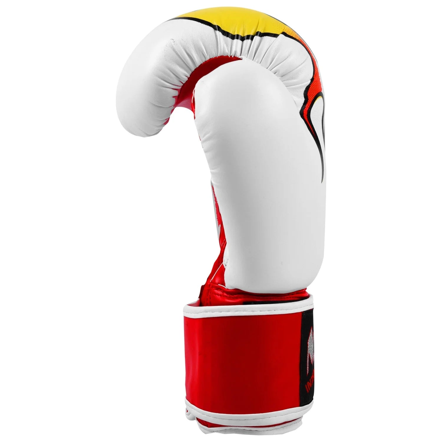 MAR-182 | White Flame Print Boxing/Kickboxing Gloves for Kids - Gloves