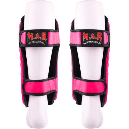 MAR-190C | Pink Shin Guards w/ Foam Padding - Shin Guards
