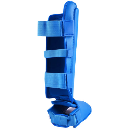 MAR-193C | Foam Padded Blue Shin & Instep Guards - Pads