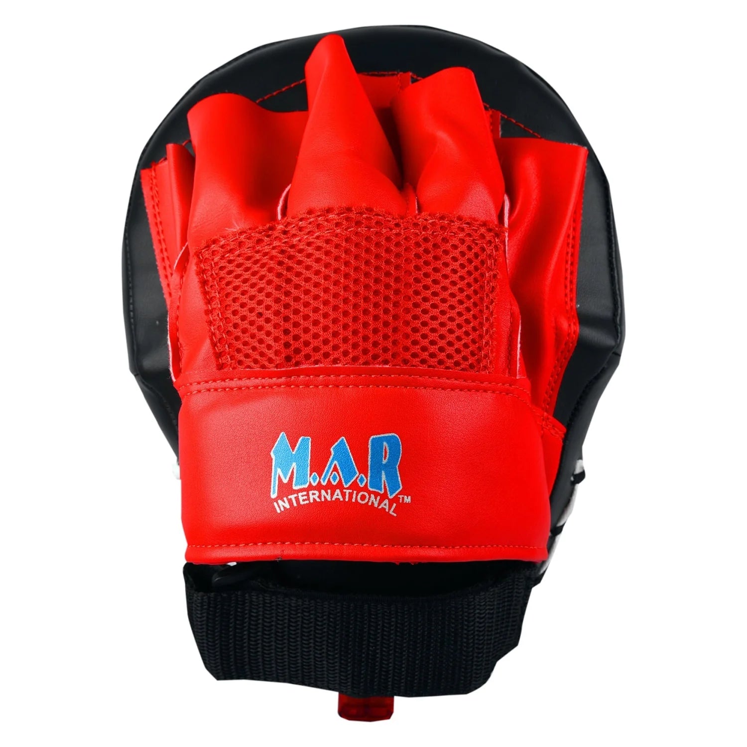 MAR-195A | Red & Black Curved Focus Mitts - Focus Mitts