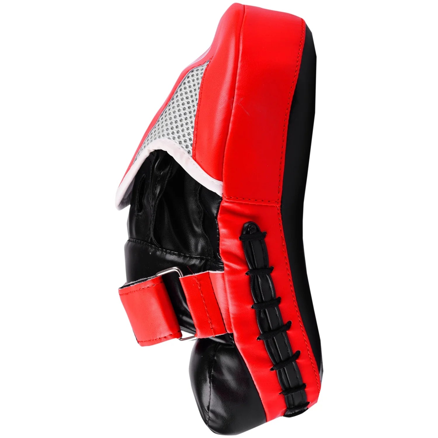 MAR-195B | Red & Black Small Pro Curved Focus Mitts - Focus Mitts