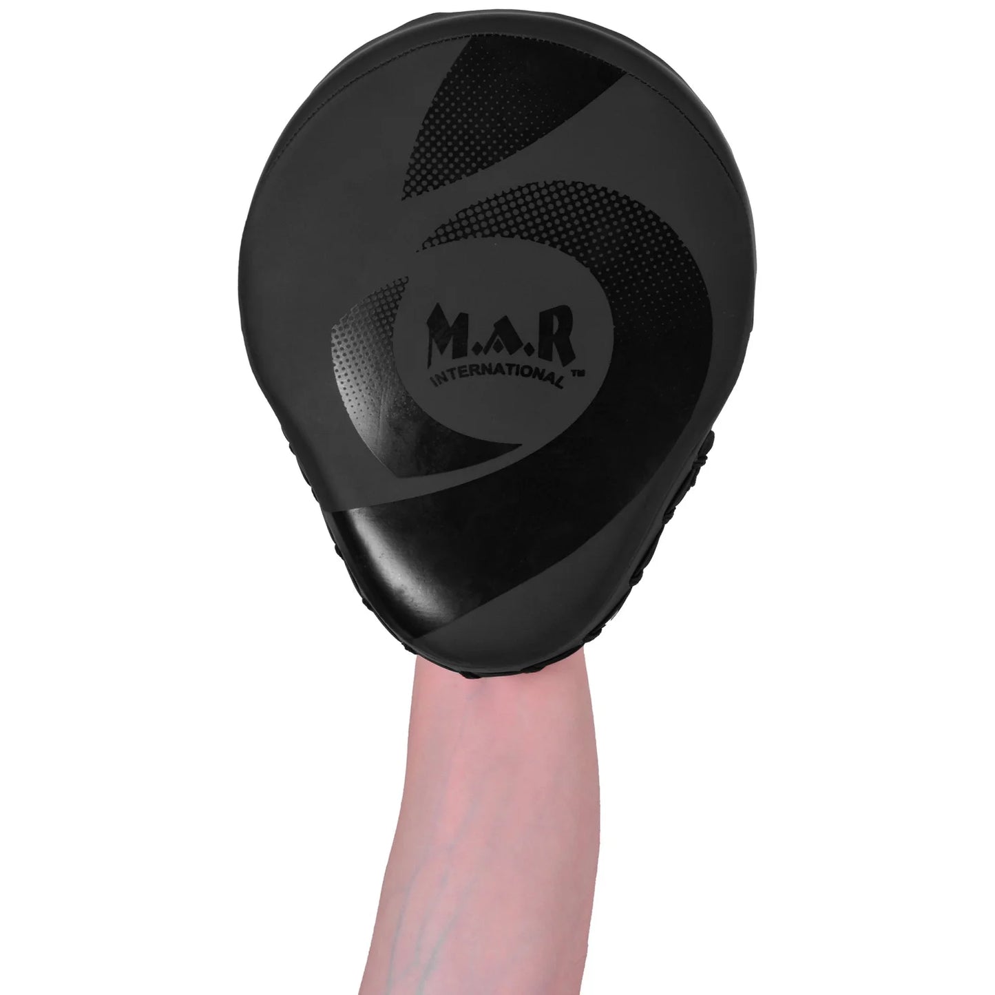 MAR-195D | Black Hybrid Curved Focus Mitts - Focus Mitts