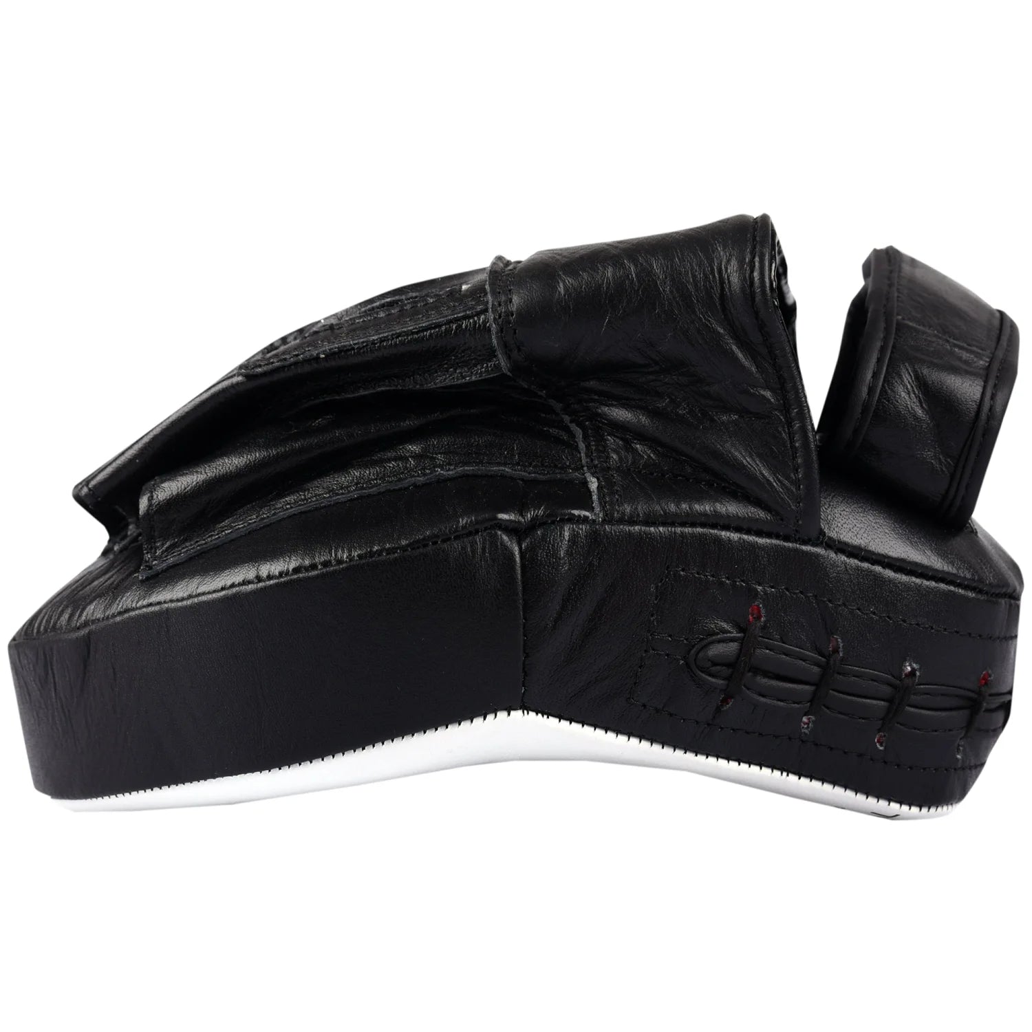 MAR-197 | Black + White Genuine Leather Focus Mitts - Focus Mitts