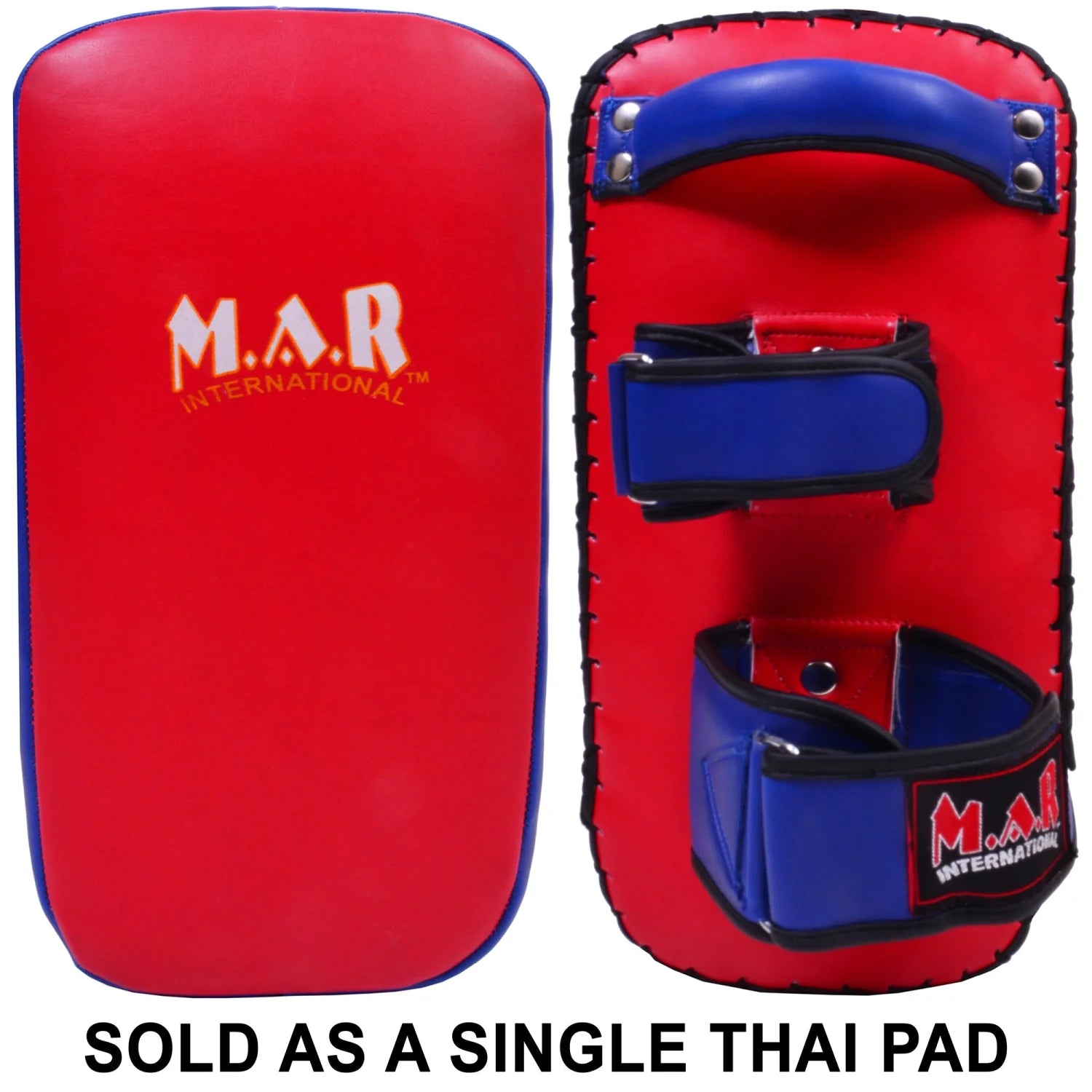 MAR-202B | Red + Blue Synthetic Leather Striking Pad - Pads