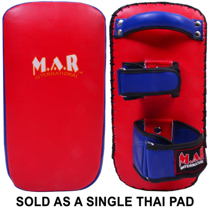 MAR-202B | Red + Blue Synthetic Leather Striking Pad - Pads