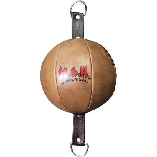 MAR-207A | Doubled-Ended Rex Leather Speed Balls - Wholesale / Brown / Small - Speed Ball