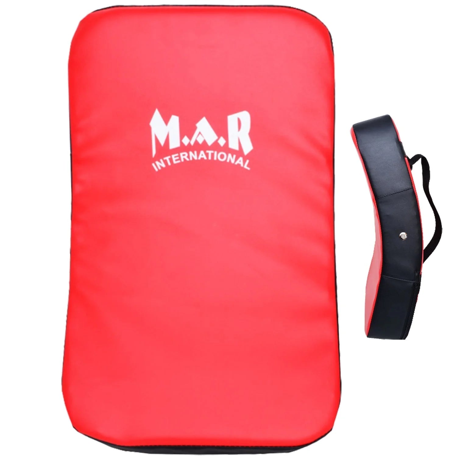 MAR-208D | Red + Black Heavy Duty Curved Standard Striking Shield - Striking Pads