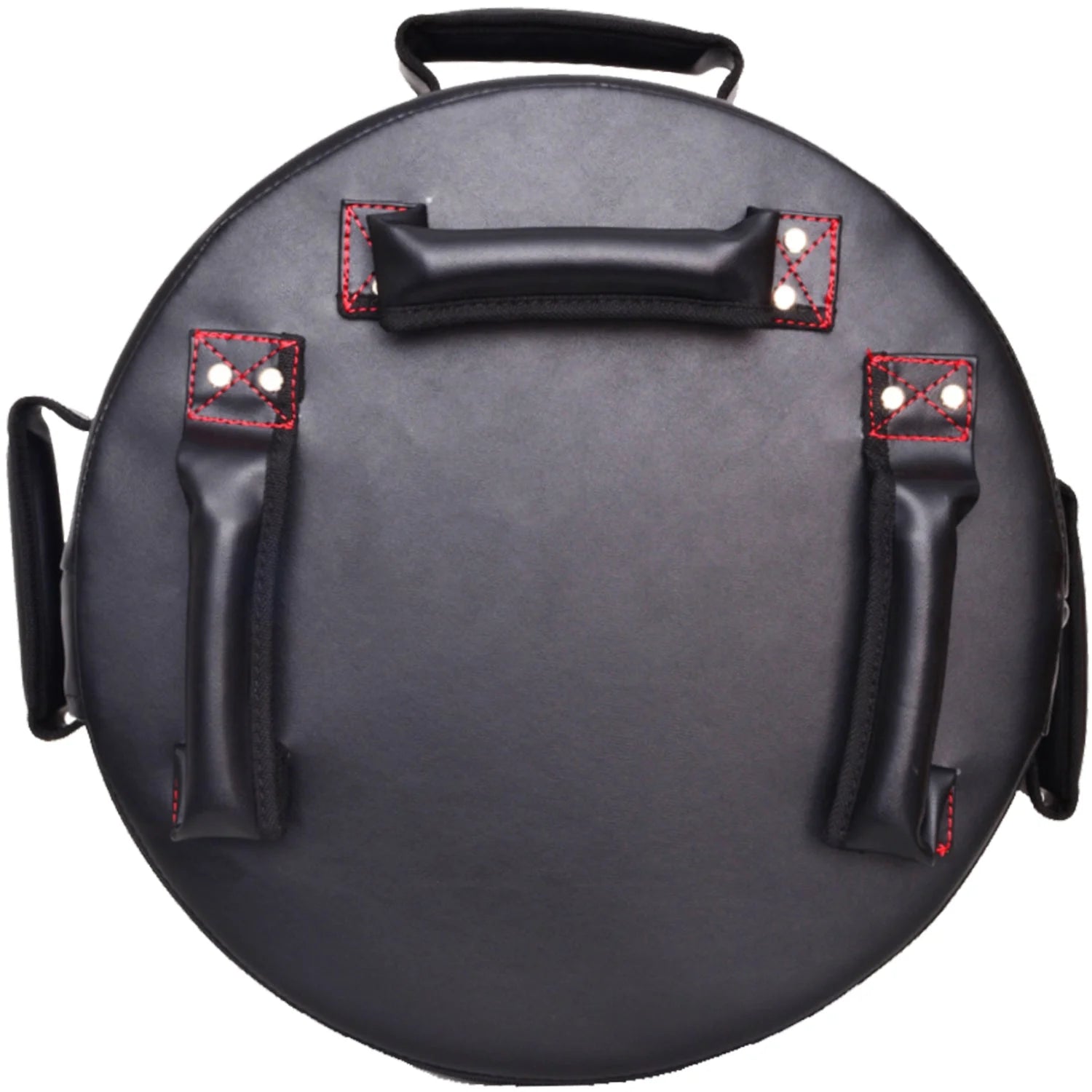 MAR-208G | Black + Red Heavy Duty Circle Round Striking Shield - Striking Pads