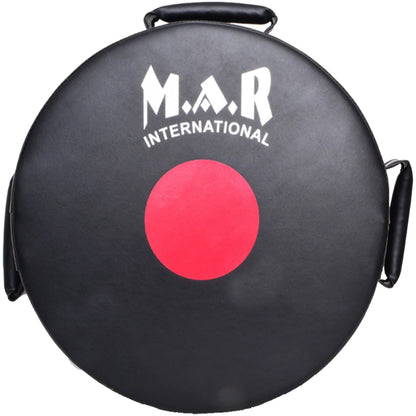 MAR-208G | Black + Red Heavy Duty Circle Round Striking Shield - Striking Pads