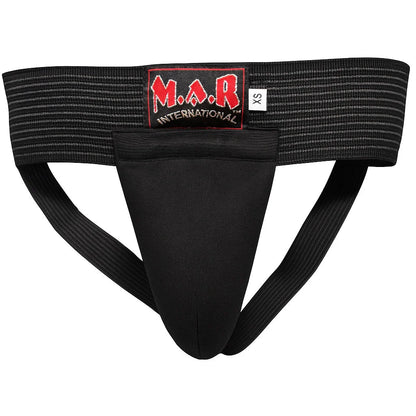 MAR 209B | Black Elasticated Groin Guard for Men Small Accessories