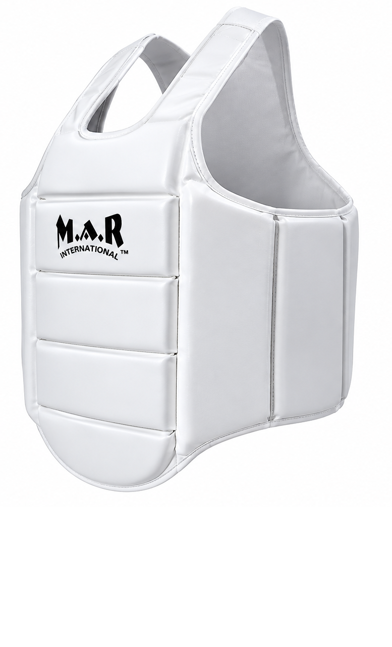 MAR-218AA | Karate Chest Guard Full White