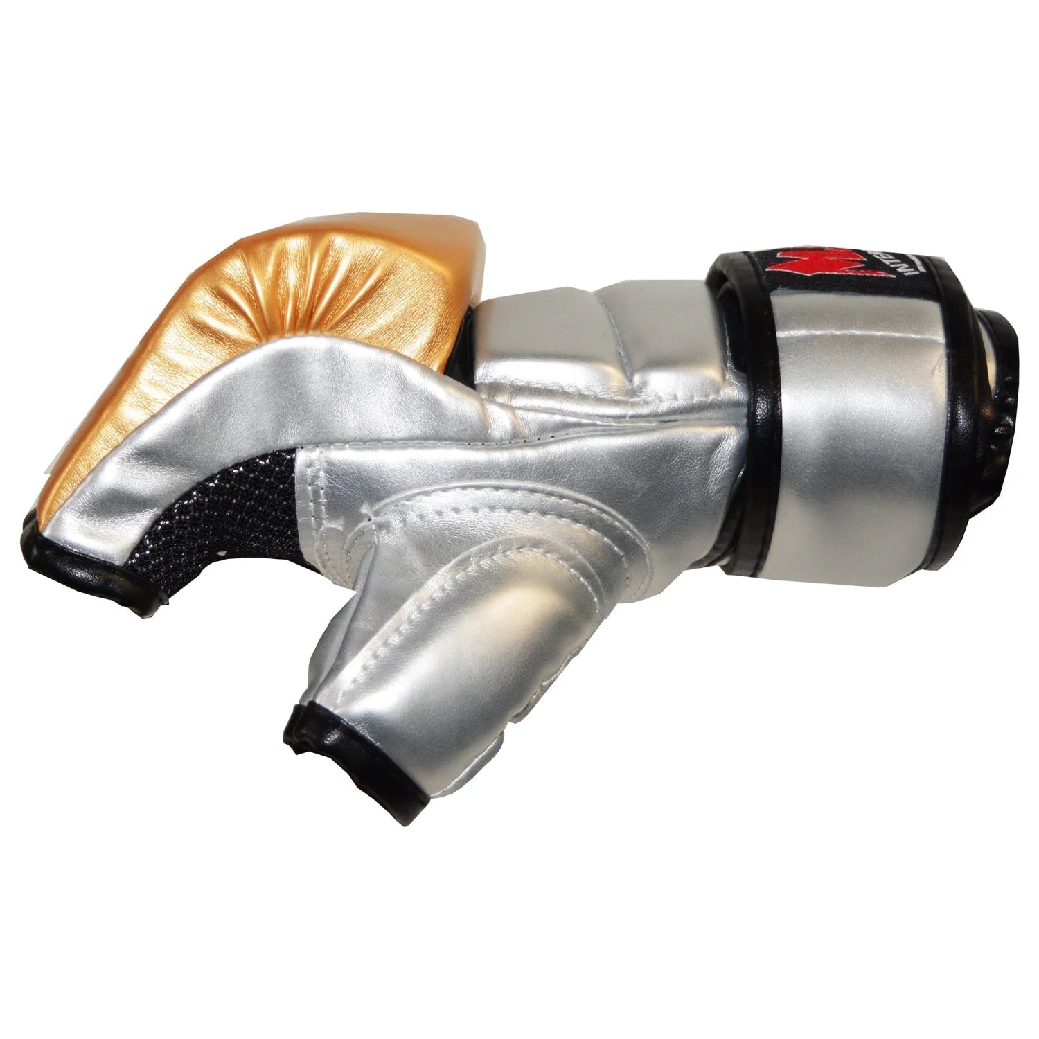 MAR-234D Gold/Silver Synthetic Leather MMA Gloves - Compact Gloves