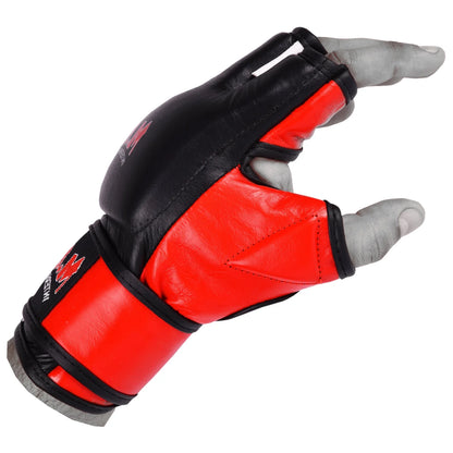MAR-240 | Black + Red MMA Competition Gloves - Compact Gloves