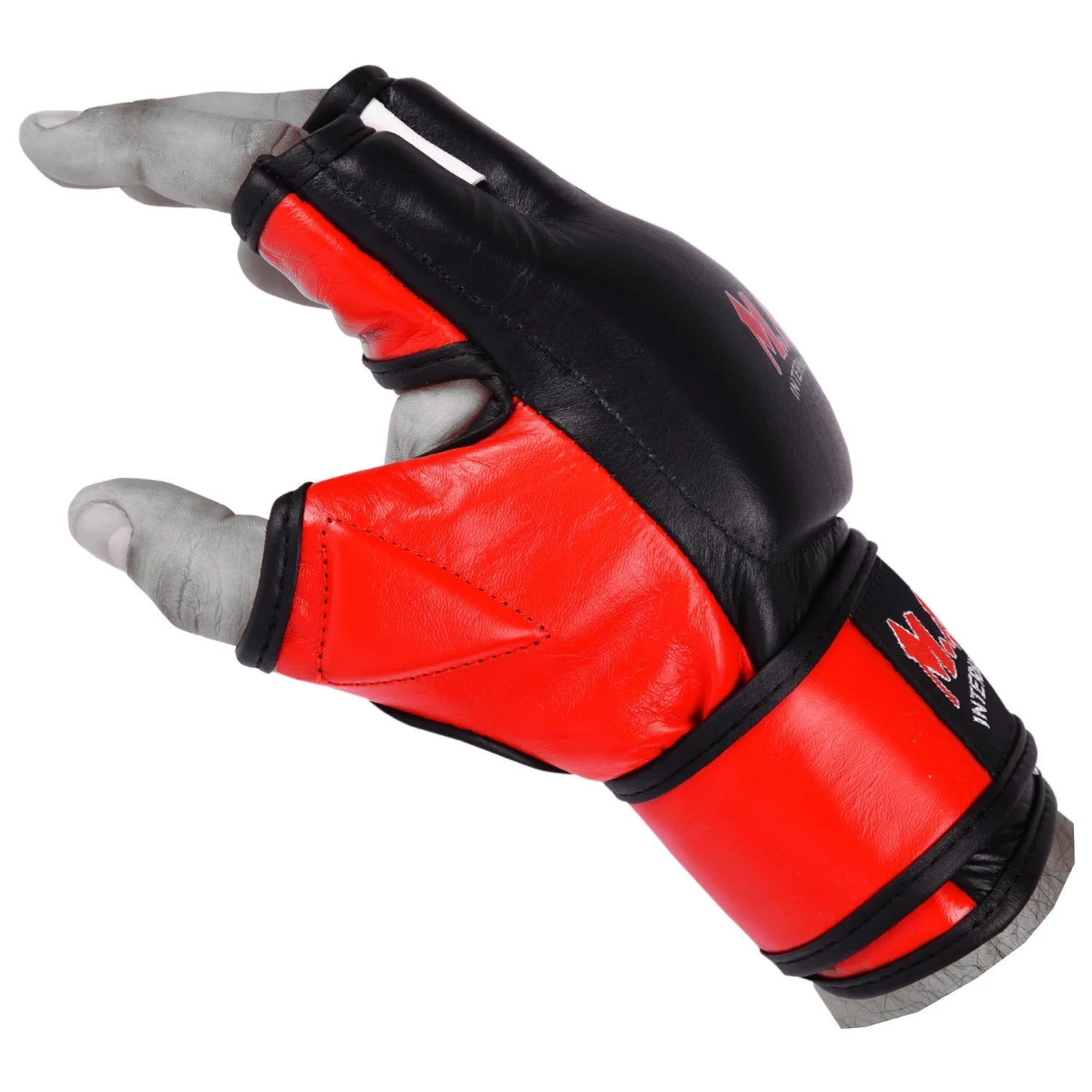 MAR-240 | Black + Red MMA Competition Gloves - Compact Gloves